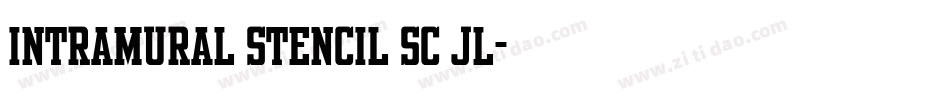 Intramural Stencil SC JL字体转换